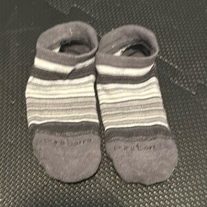 Pure Barre Socks-size medium-Gray stripes
